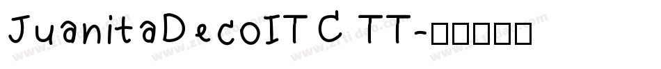 JuanitaDecoITC TT字体转换